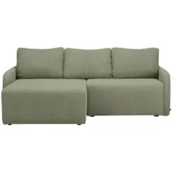 Ecksofa in Cord Salbeigr&uuml;n
