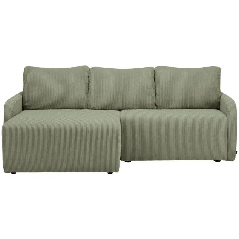 Ecksofa in Cord Salbeigr&uuml;n