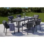 XXXLutz Lauterach - Ihr M&ouml;belhaus bei Bregenz Gartenstuhl Metall, Textil Anthrazit, Grau