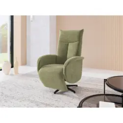 Relaxsessel in Textil Hellgr&uuml;n