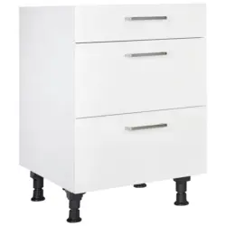 Schubkastenunterschrank 60/87/56 cm in Wei&szlig;