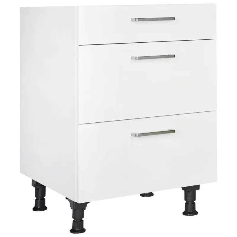 Schubkastenunterschrank 60/87/56 cm in Wei&szlig;