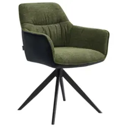 Armlehnstuhl Sitzfl&auml;che 360&deg; drehbar, inklusive Armlehnen, automatische R&uuml;ckholfunktion Webstoff