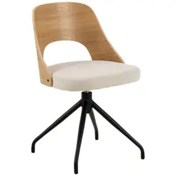 Stuhl Sitzfl&auml;che 360&deg; drehbar Webstoff