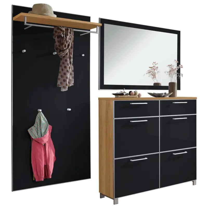 Garderobe 3-teilig in 210/195/31 cm