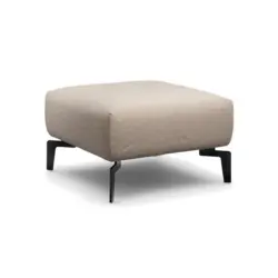 Hocker in Textil Sandfarben