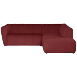 Ecksofa Livoli in Chenille Bordeaux 230/218 cm
