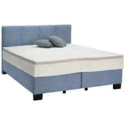 Boxspringbett 180/200 cm in Blau