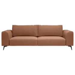 Viersitzer-Sofa in beflockt Orange