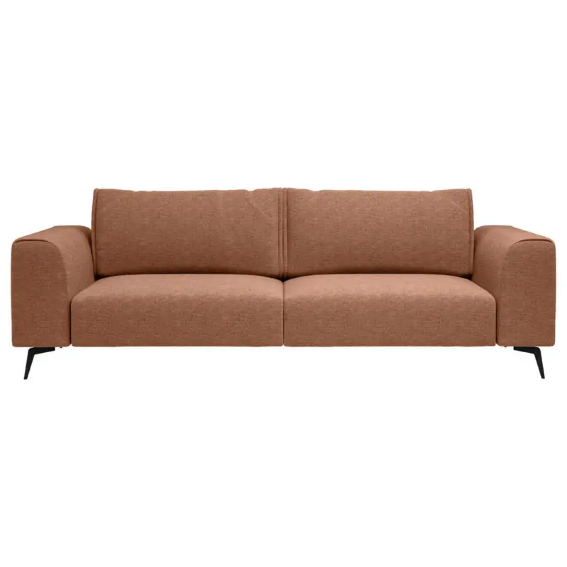 Viersitzer-Sofa in beflockt Orange