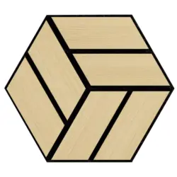Akustikpaneel teilmassiv Sonido Single Hexagon