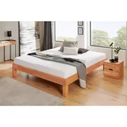 Futonbett 180/200 cm in Kernbuche