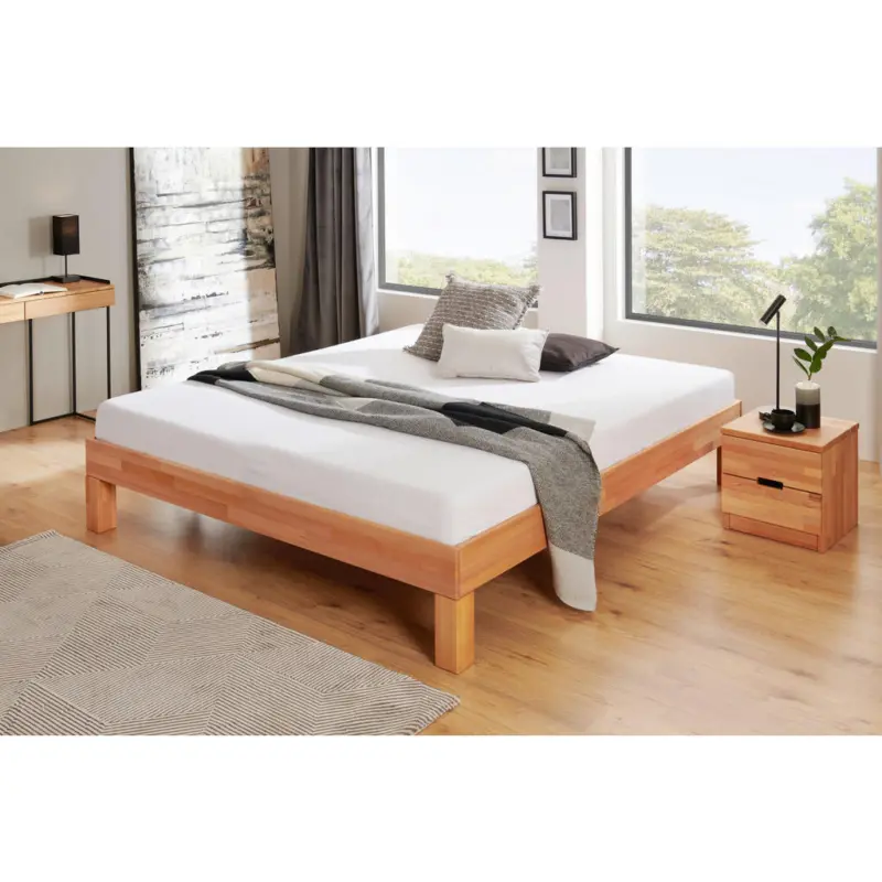 Futonbett 180/200 cm in Kernbuche