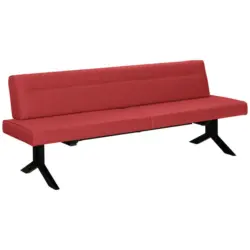 Sitzbank 220/87/70 cm in Rot