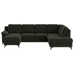 Wohnlandschaft in Flachgewebe Dunkelgr&uuml;n