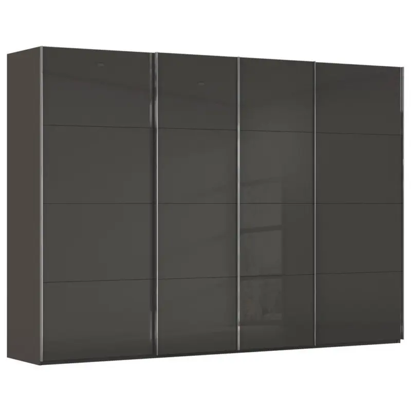 Schwebet&uuml;renschrank in Graphitfarben, Schwarz