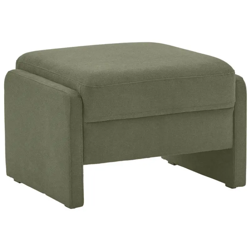Hocker in Textil Gr&uuml;n