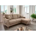 XXXLutz Lauterach - Ihr M&ouml;belhaus bei Bregenz Ecksofa Valentina in Chenille Hellbraun