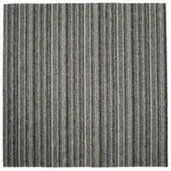 Teppichfliese Astra Stripe 575 50/50 cm in Grau, Dunkelgrau