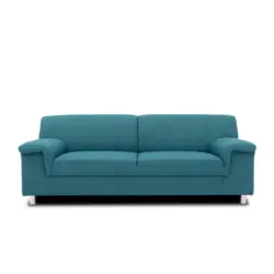 3-Sitzer-Sofa in Webstoff Petrol