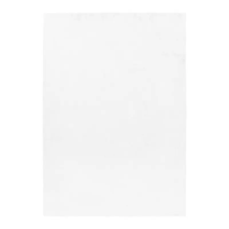 Hochflorteppich 120/170 cm Pouffy Wei&szlig;