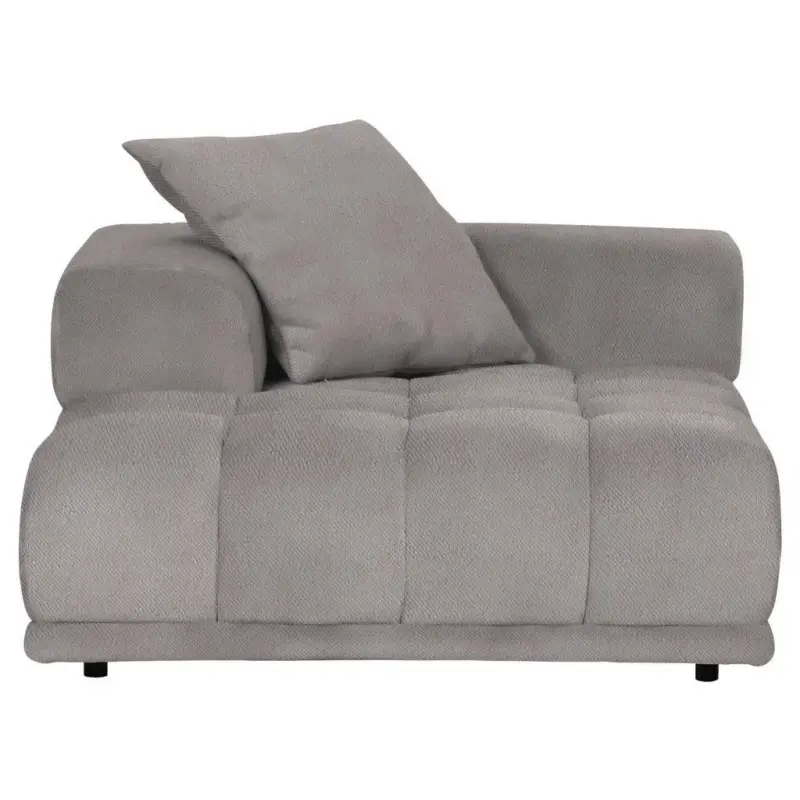 Sofaelement in Flachgewebe Greige