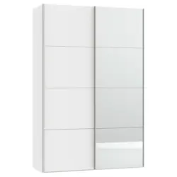 Schwebet&uuml;renschrank in Wei&szlig;