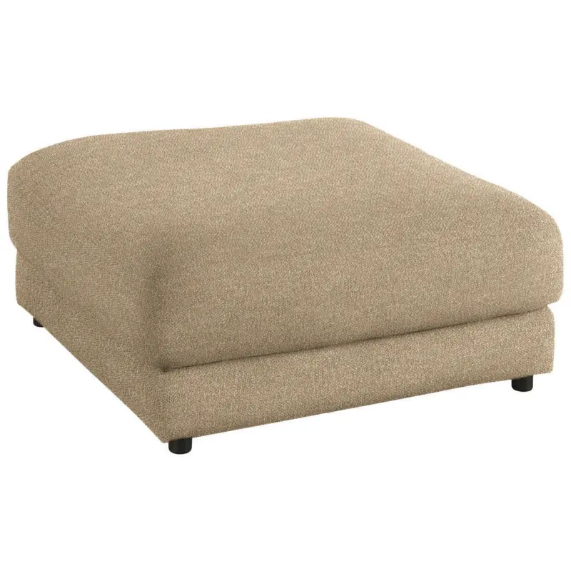 Hocker in Textil Sandfarben