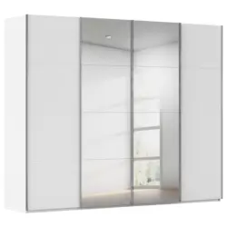 Schwebet&uuml;renschrank in Wei&szlig;