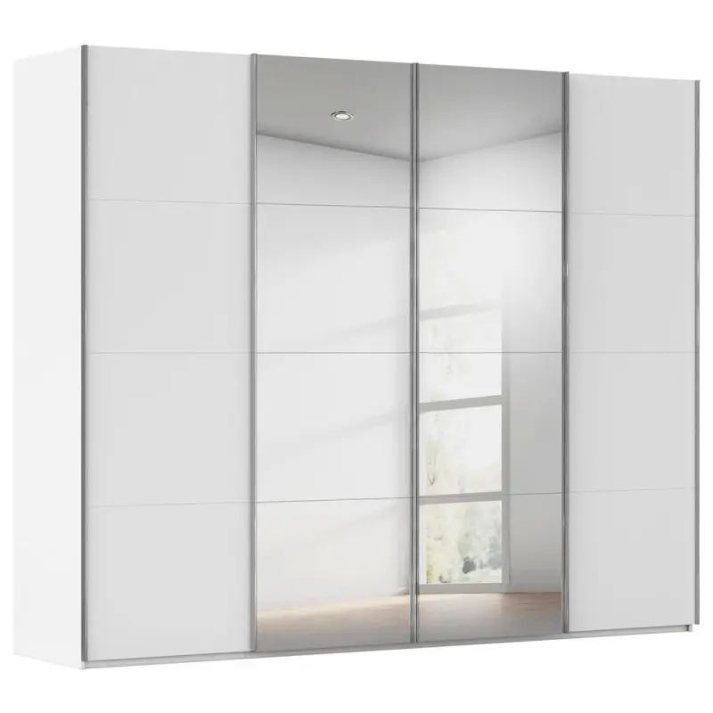 Schwebet&uuml;renschrank in Wei&szlig;