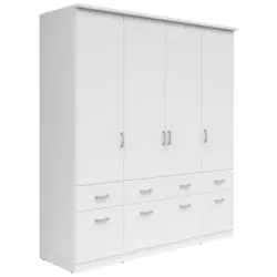 Kleiderschrank in Wei&szlig;