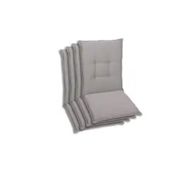 Sesselauflagenset in Grau meliert
