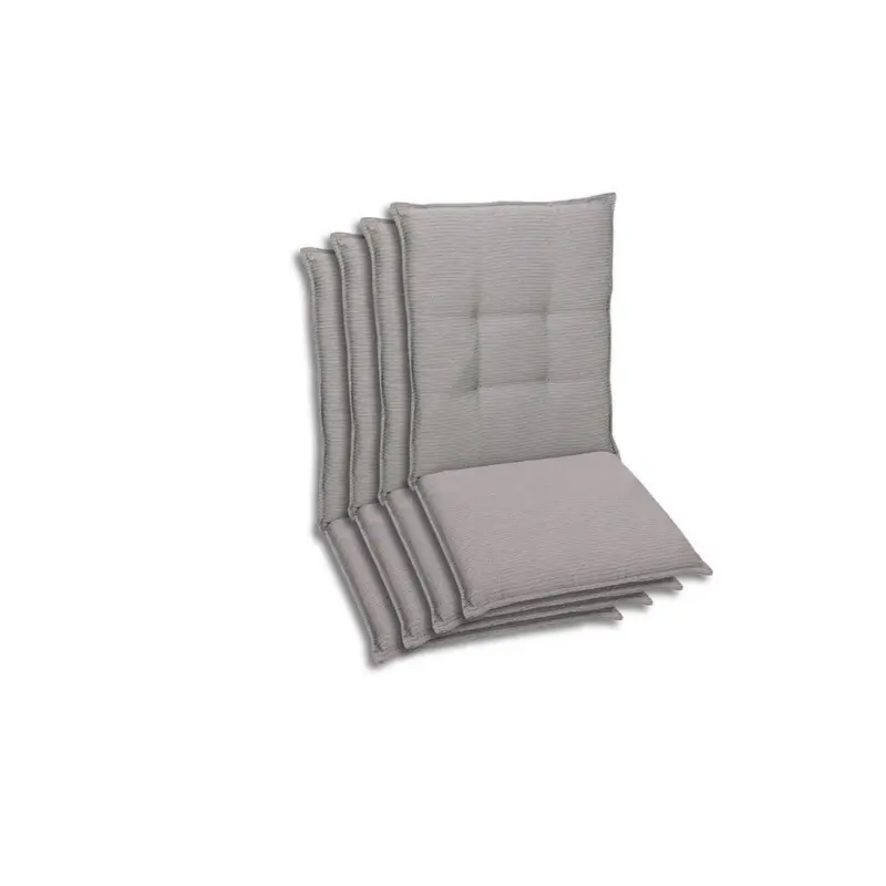 Sesselauflagenset in Grau meliert