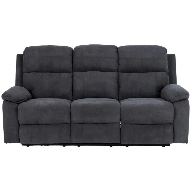 3-Sitzer-Sofa in Chenille Dunkelgrau