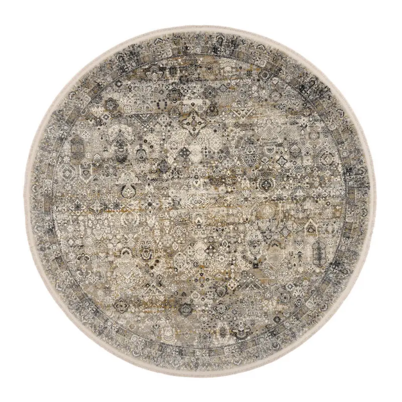 Webteppich 160 cm Toulon Grau, Goldfarben