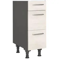 Schubkastenunterschrank 30/87/56 cm in Wei&szlig;