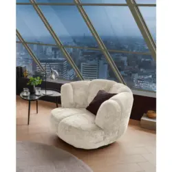 Sessel in Chenille Beige