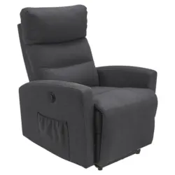 Fernsehsessel in Webstoff Anthrazit