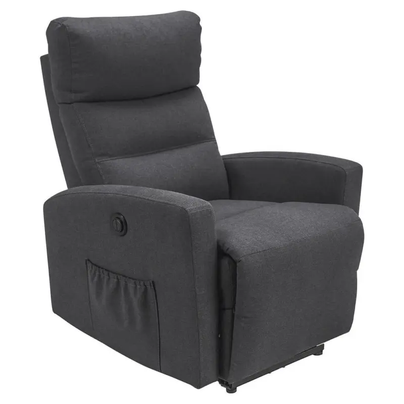 Fernsehsessel in Webstoff Anthrazit