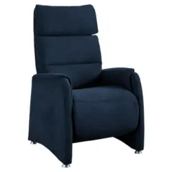 Fernsehsessel in Flachgewebe Blau