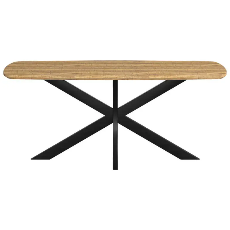 Esstisch in Holz, Metall 180/90/77 cm