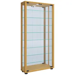 Vitrine in Buchefarben