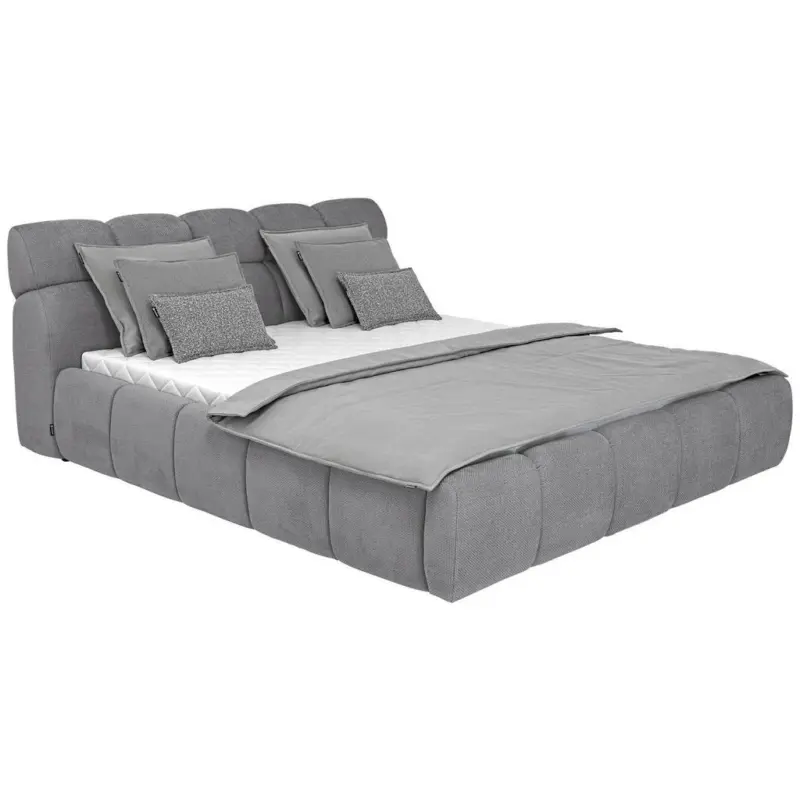 Polsterbett Hellgrau 140/200 cm