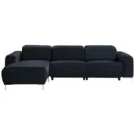 XXXLutz Lauterach - Ihr M&ouml;belhaus bei Bregenz Ecksofa in Echtleder Dunkelblau 177/292 cm