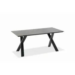 Gartentisch Kunststoff Anthrazit, Grau rechteckig