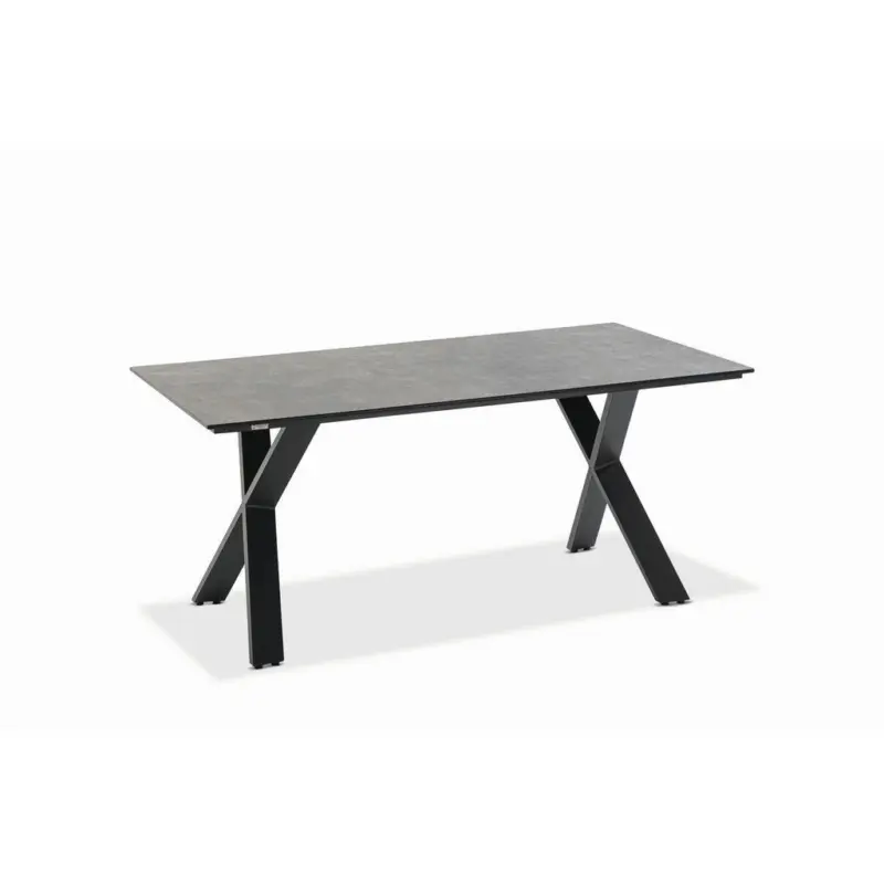 Gartentisch Kunststoff Anthrazit, Grau rechteckig