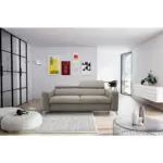 XXXLutz Lauterach - Ihr M&ouml;belhaus bei Bregenz Schlafsofa Mondo in Lederlook Echtleder Hellgrau Modern, Landhaus, Industrial