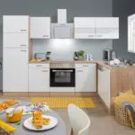 XXXLutz Eckk&uuml;che 280/172 cm in Wei&szlig;