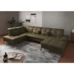 XXXLutz Lauterach - Ihr M&ouml;belhaus bei Bregenz Wohnlandschaft in Echtleder Olivgr&uuml;n