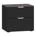 XXXLutz Lauterach - Ihr M&ouml;belhaus bei Bregenz Nachtk&auml;stchen 45/42/43 cm in Schwarz, Dunkelgrau